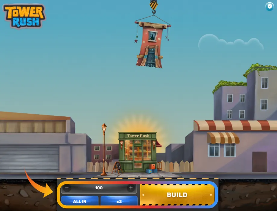 Scegli la puntata, premi Build